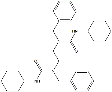 N,N''-1,2-ethanediylbis(N-benzyl-N'-cyclohexylurea) Struktur