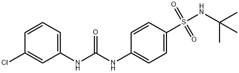 1-[4-(tert-butylsulfamoyl)phenyl]-3-(3-chlorophenyl)urea Struktur