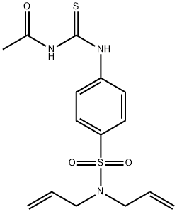 N-[({4-[(diallylamino)sulfonyl]phenyl}amino)carbonothioyl]acetamide Struktur