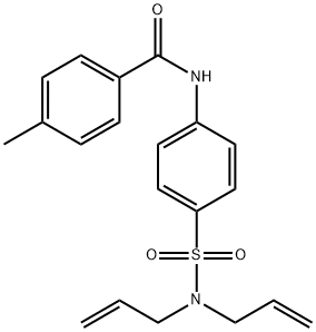 N-[4-[bis(prop-2-enyl)sulfamoyl]phenyl]-4-methylbenzamide Struktur