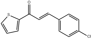 (E)-3-(4-chlorophenyl)-1-thiophen-2-ylprop-2-en-1-one Struktur