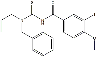 N-{[benzyl(propyl)amino]carbonothioyl}-3-iodo-4-methoxybenzamide Struktur