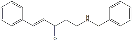 1-Penten-3-one, 1-phenyl-5-[(phenylmethyl)amino]-, (1E)- Struktur