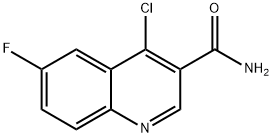 4-CHLORO-6-FLUOROQUINOLINE-3-CARBOXAMIDE Struktur