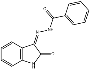 N'-(2-oxo-1,2-dihydro-3H-indol-3-ylidene)benzohydrazide Struktur