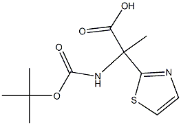 Boc-2-Thiazolyl-DL-alanine Struktur