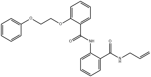 N-{2-[(allylamino)carbonyl]phenyl}-2-(2-phenoxyethoxy)benzamide Struktur