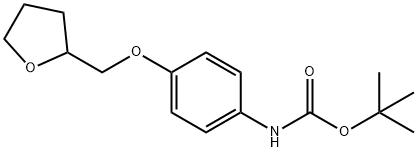 tert-butyl N-[4-(oxolan-2-ylmethoxy)phenyl]carbamate Struktur