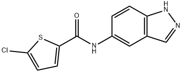 5-chloro-N-(1H-indazol-5-yl)thiophene-2-carboxamide Struktur