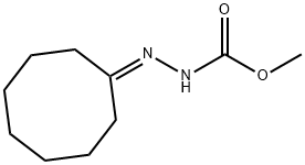 Hydrazinecarboxylic acid, cyclooctylidene-, methyl ester Struktur