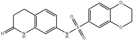 N-(2-oxo-3,4-dihydro-1H-quinolin-7-yl)-2,3-dihydro-1,4-benzodioxine-6-sulfonamide Struktur