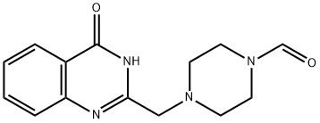 4-(4-Oxo-3,4-dihydro-quinazolin-2-ylmethyl)-piperazine-1-carbaldehyde Struktur