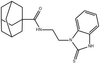 Adamantane-1-carboxylic acid [2-(2-mercapto-benzoimidazol-1-yl)-ethyl]-amide Struktur