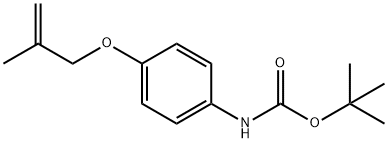 tert-butyl {4-[(2-methyl-2-propen-1-yl)oxy]phenyl}carbamate Struktur