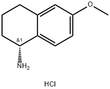 (1R)-6-METHOXY-1,2,3,4-TETRAHYDRONAPHTHALEN-1-AMINE HYDROCHLORIDE Struktur