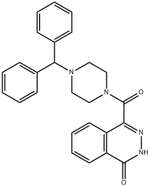 4-[(4-benzhydryl-1-piperazinyl)carbonyl]-1(2H)-phthalazinone Struktur