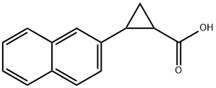 2-Naphthalen-2-yl-cyclopropanecarboxylic acid Struktur