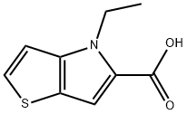 4-ethyl-4H-thieno[3,2-b]pyrrole-5-carboxylic acid Struktur