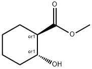 Cyclohexanecarboxylic acid, 2-hydroxy-, methyl ester, trans- Struktur