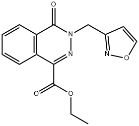 ethyl 3-(1,2-oxazol-3-ylmethyl)-4-oxophthalazine-1-carboxylate Struktur