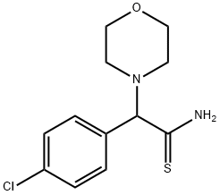 2-(4-chlorophenyl)-2-(morpholin-4-yl)ethanethioamide Struktur