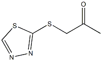 1-(1,3,4-thiadiazol-2-ylsulfanyl)propan-2-one Struktur