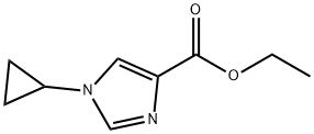 ETHYL 1-CYCLOPROPYL-1H-IMIDAZOLE-4-CARBOXYLATE Struktur