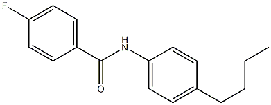 N-(4-butylphenyl)-4-fluorobenzamide Struktur