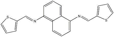 N,N'-bis(2-thienylmethylene)-1,5-naphthalenediamine Struktur