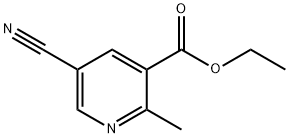 5-Cyano-2-methyl-nicotinic acid ethyl ester Struktur