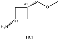 cis-3-(methoxymethyl)cyclobutan-1-amine hydrochloride Struktur