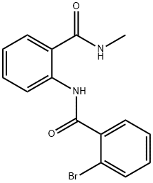 2-bromo-N-{2-[(methylamino)carbonyl]phenyl}benzamide Struktur