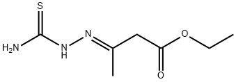 ethyl 3-[(aminocarbonothioyl)hydrazono]butanoate Struktur