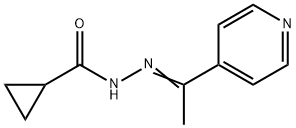 N-[(E)-1-pyridin-4-ylethylideneamino]cyclopropanecarboxamide Struktur