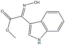 HYDROXYIMINO-(1H-INDOL-3-YL)-ACETIC ACID METHYL ESTER Struktur