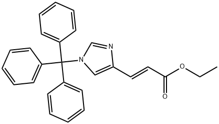 (E)-ETHYL 3-(1-TRITYL-1H-IMIDAZOL-4-YL)ACRYLATE Struktur