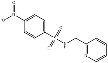 4-nitro-N-(pyridin-2-ylmethyl)benzenesulfonamide Struktur