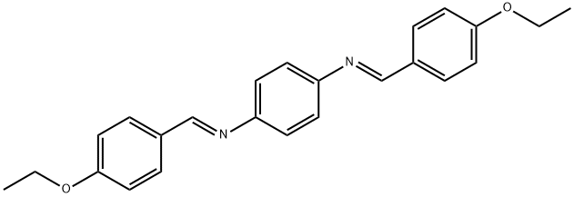 N,N'-bis(4-ethoxybenzylidene)-1,4-benzenediamine Struktur