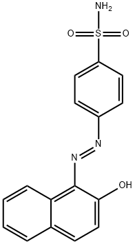 4-[(2-hydroxy-1-naphthyl)diazenyl]benzenesulfonamide Struktur