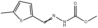 methyl 2-[(5-methyl-2-thienyl)methylene]hydrazinecarboxylate Struktur