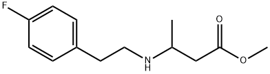 methyl 3-{[2-(4-fluorophenyl)ethyl]amino}butanoate Struktur