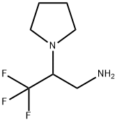 3,3,3-Trifluoro-2-pyrrolidin-1-yl-propylamine Struktur