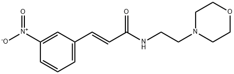 (E)-N-(2-morpholin-4-ylethyl)-3-(3-nitrophenyl)prop-2-enamide Struktur