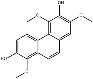 2,6-Phenanthrenediol, 1,5,7-trimethoxy- Struktur