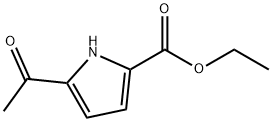 5-Acetyl-1H-pyrrole-2-carboxylic acid ethyl ester Struktur