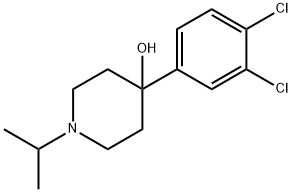 4-(3,4-DICHLOROPHENYL)-1-ISOPROPYLPIPERIDIN-4-OL Struktur