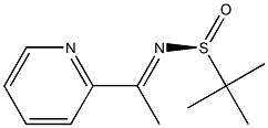 (S,E)-2-methyl-N-(1-(pyridin-2-yl)ethylidene)propane-2-sulfinamide Struktur