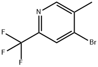 4-bromo-5-methyl-2-(trifluoromethyl)pyridine Struktur