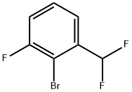 2-bromo-1-(difluoromethyl)-3-fluorobenzene Struktur