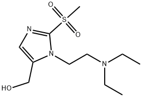 {1-[2-(diethylamino)ethyl]-2-methanesulfonyl-1H-imidazol-5-yl}methanol Struktur